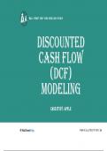 Discounted Cash Flow Model Exam Wallstreet Prep