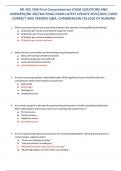 NR 302 &sol;304 Final Comprehensive EXAM QUESTIONS AND ANSWERS&sol;NR 302&sol;304 FINAL EXAM LATEST UPDATE 2023&sol;2024 &sol;100&percnt; CORRECT AND VERIFIED Q&A&colon; CHAMBERLAIN COLLEGE OF NURSING