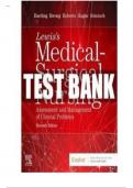 LEWIS'S MEDICAL-SURGICAL NURSING Assessment & Management of Clinical Problems 11TH EDITION TEST BANK BY MARIANN M. HARDING (COVERS ALL CHAPTERS 1-68) ISBN: 9780323551496