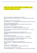 HESI A2 Vocab &lpar;5th Edition&rpar; questions and answers latest top score&period;