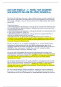 2024 AHIP MODULE 1 &lpar;1&rpar; ACUAL TEST QUESTION  AND ANSWERS SOLVED SOLUTION GRADED A&plus;