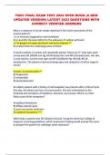 TNCC FINAL EXAM TEST 2024 OPEN BOOK &lpar;A NEW UPDATED VERSION&rpar; LATEST 2023 QUESTIONS WITH CORRECT VERIFIED ANSWERS