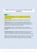 NR503 NGN FINAL EXAM STUDY GUIDE 2023-2024 GRADED A Week 5 (Ch. 2)