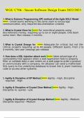 WGU C706 - Secure Software Design Exam questions verified with 100&percnt; correct answers