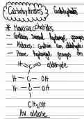 Organic Chemistry - Carbohydrates