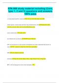 EPA 608 study material including &lpar;Core&comma; type 1&comma; 2 and 3&rpar; questions and answers 100&percnt; pass