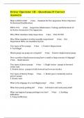 Driver Operator 1B &ndash; Questions & Correct Answers