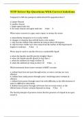TCFP Driver Op&ndash;Questions With Correct Solutions