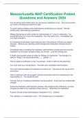  Massachusetts MAP Certification Pretest Questions and Answers 2024