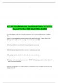 ATI RN Fundamentals Proctored Exam 2023/2024  Expert Verified 100 Q&A REAL EXAM