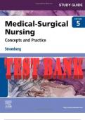 TEST BANK for Medical-Surgical Nursing 5th Edition by Holly Stromberg RN&comma; BSN&comma; MSN&comma; PHN&comma; Alumnus CCRN&period; ISBN- ISBN-&period; All Chapters 1-49&period; 821 Pages&period;