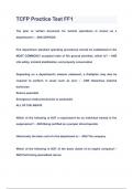 TCFP Practice Test FF1 Questions & Answers 2023&lpar;A&plus;GRADED 100&percnt;VERIFIED&rpar;