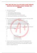 LATEST VERIFIED SOAL POST TEST &lbrace;Post-Test-ATLS 2023&rcub;  UPDATES QUESTION AND ANSWERS ALREADY GRADED 100&percnt; VERIFIED &lpar;A&plus; GUARANTEED&rpar;