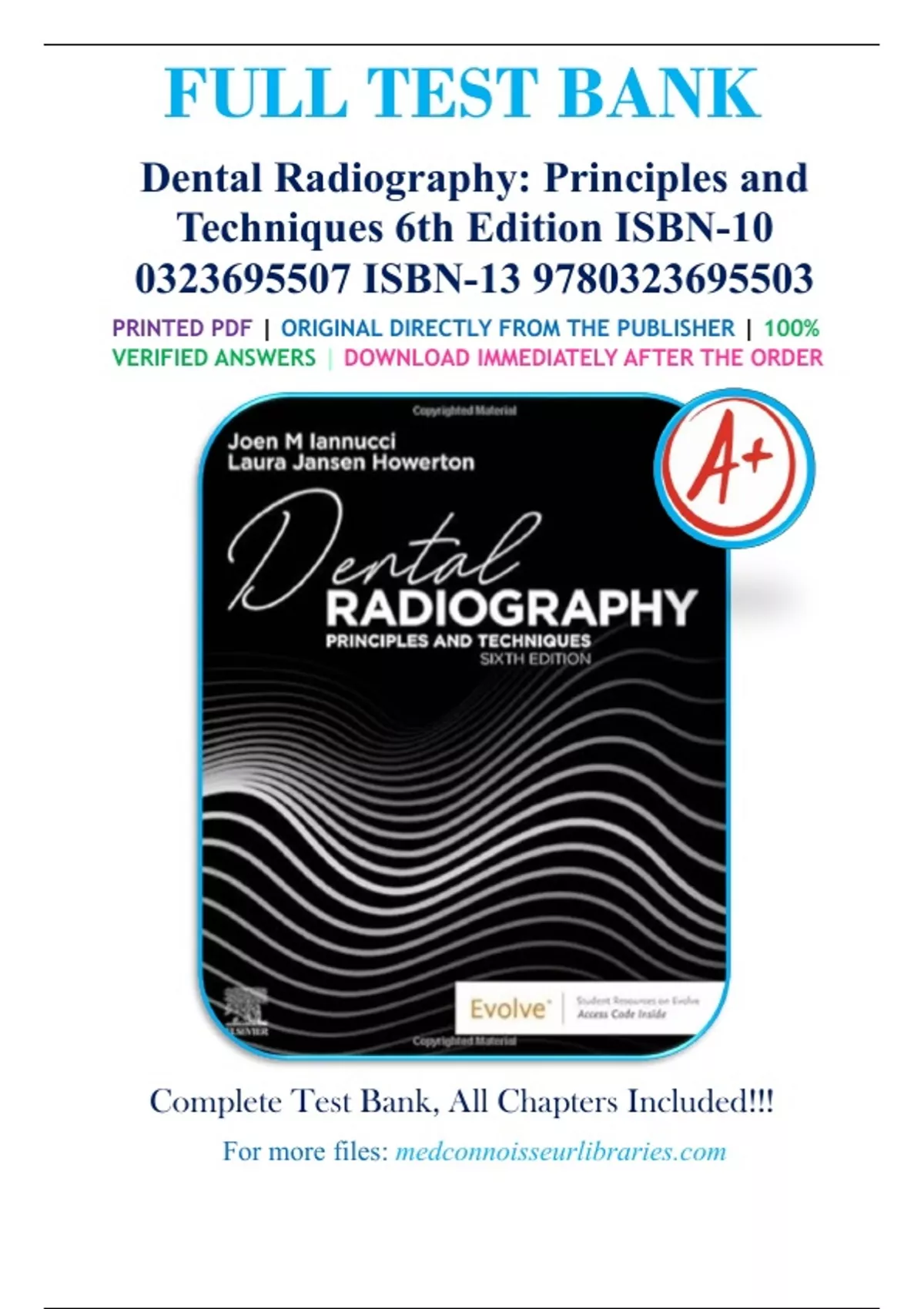 Test Bank for Dental Radiography Principles and Techniques 6th Edition