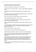Nutrition Practice Exam 1