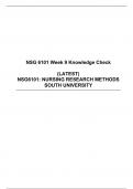 NSG 6101 Week 9 knowledge Check, NRM Week 9 knowledge Check, NSG6101:  NURSING RESEARCH METHODS SOUTH UNIVERSITY