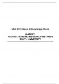 NSG 6101 Week 3 knowledge Check, NRM Week 3 knowledge Check, NSG6101: NURSING RESEARCH METHODS SOUTH UNIVERSITY