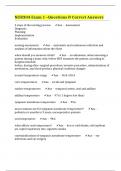 NUR304 Exam 1 &ndash;Questions & Correct Answers 