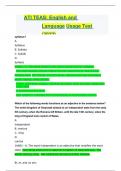 ATI TEAS ENGLISH AND LANGUAGE USAGE TEST 2022