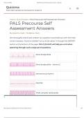 PALS Precourse Self Assessment Answers 2023/2024