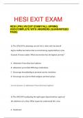 HESI LPN/LVN EXIT EXAM FALL-SPRING 2023|COMPLETE WITH ANSWERS (GUARANTEED PASS)