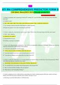 Exam ATI RN COMPREHENSIVE PREDICTOR FORM B &lpar;180 Q&A&rpar; &lpar;Already graded A&plus;&rpar;