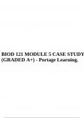 BIOD 121 MODULE 5 CASE STUDY (GRADED A+) - Portage Learning.