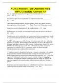 NCRT Practice Test Questions with 100&percnt; Complete Answers A&plus;