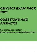 CMY1503 Exam pack 2023