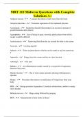 MRT 110 Midterm Questions with Complete Solutions A&plus;