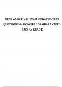 NRNP 6568 FINAL EXAM UPDATED-2023 QUESTIONS & ANSWERS 100 GUARANTEED PASS A+ GRADE