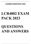 LCR4802 EXAM PACK 2023