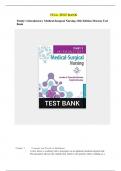 Test Bank - Timby's Introductory Medical-Surgical Nursing, 13th Edition by  Donnelly-Moreno||Chapter 1-72 ||All Chapters