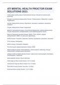 ATI MENTAL HEALTH PROCTOR EXAM SOLUTIONS 2023&period;