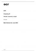 ocr AS Level Chemistry B H033/02 June2023 Mark Scheme and Question Paper.