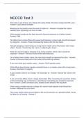NCCCO Test 3 Questions and Answers
