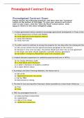 Promulgated Contract Exam Questions And Answers&period;
