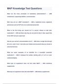 MAP Knowledge Test Questions & Answers 2023&lpar;A&plus;GRADED 100&percnt;VERIFIED&rpar;