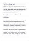 MAP Knowledge Test Questions & Answers 2023&lpar;A&plus;GRADED 100&percnt;VERIFIED&rpar;