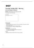 ocr AS Level English Literature H072&sol;01 June2023 Mark Scheme and Question Paper&period;