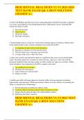 2023 &lbrack;NGN&rsqb; HESI MENTAL HEALTH RN V1-V3 TEST BANK EXAM Q& A BEST SOLUTION GRADED A&plus;&period;