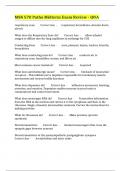 MSN 570 Patho Midterm Exam Review - Q&A