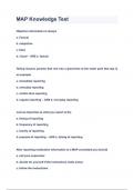 MAP Knowledge Test Questions & Answers 2023&lpar;A&plus;GRADED 100&percnt;VERIFIED&rpar;