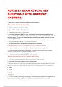NUR 2513 EXAM ACTUAL SET  QUESTIONS WITH CORRECT  ANSWERS 