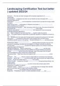 Landscaping Certification Test but better &vert; updated 2023&sol;24 
