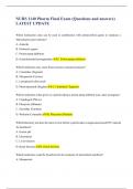NURS 1140 Pharm Final Exam &lpar;Questions and answers&rpar; LATEST UPDATE 