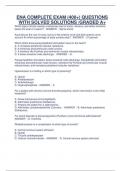 ENA COMPLETE EXAM (400+) QUESTIONS WITH SOLVED SOLUTIONS /GRADED A+