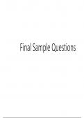 COT 5405 Sample Final Exam Q&A 2023- University of Central Florida