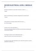 NCCER ELECTRICAL LEVEL 3 MODULE 2 Question and answers 100% correct 2023/2024