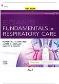 Test Bank for Egans Fundamentals of Respiratory Care 12th Edition by Robert M. Kacmarek , James K. Stoller & Albert J. Heuer - Complete Elaborated and Latest Test Bank. ALL Chapters(1-58) Included and Updated - 5* Rated